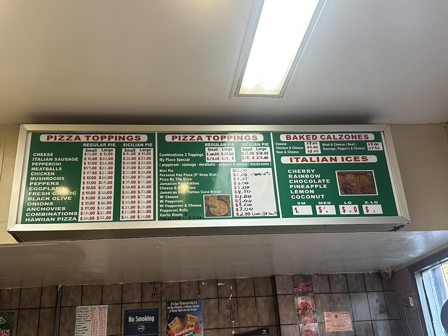 My Place Family Pizza Menu image 1